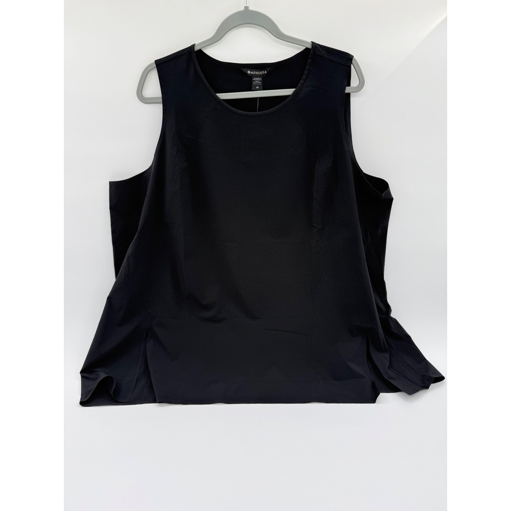 Athleta Zephyr Refined Tank Black Sleeveless Top 2X 986383-01-2-0007 NWT